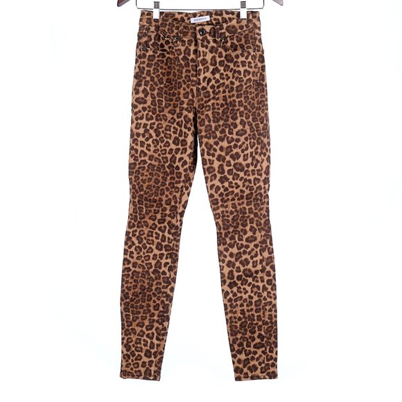 Good American Denim - Good American Good Waist Cheetah Skinny Jeans Size 26